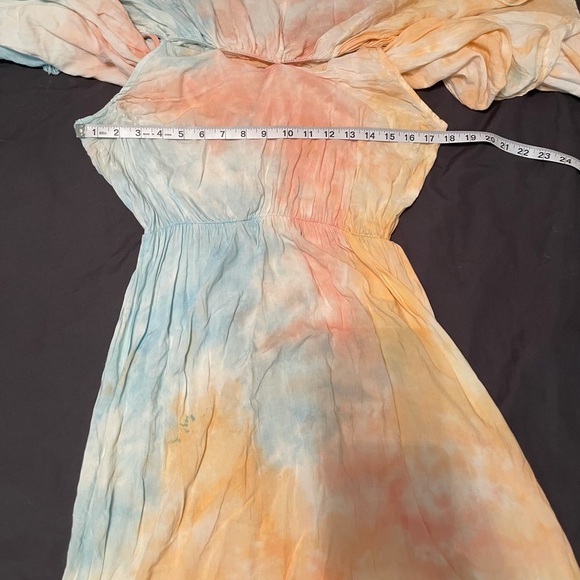 Tie Dye Maxi Dress Off the Shoulder - Picture 7 of 11